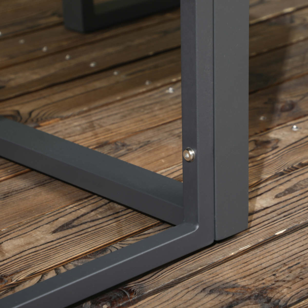 4-Piece Garden Sectional Set with Aluminum Frame, Cushions & Table