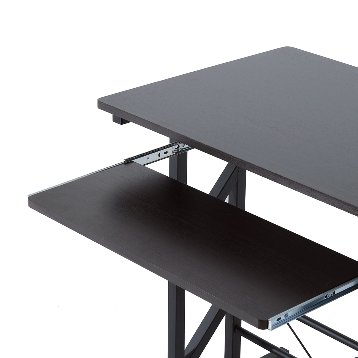 Compact & Stylish Home Office Desk with Sliding Tray, Storage & Stability