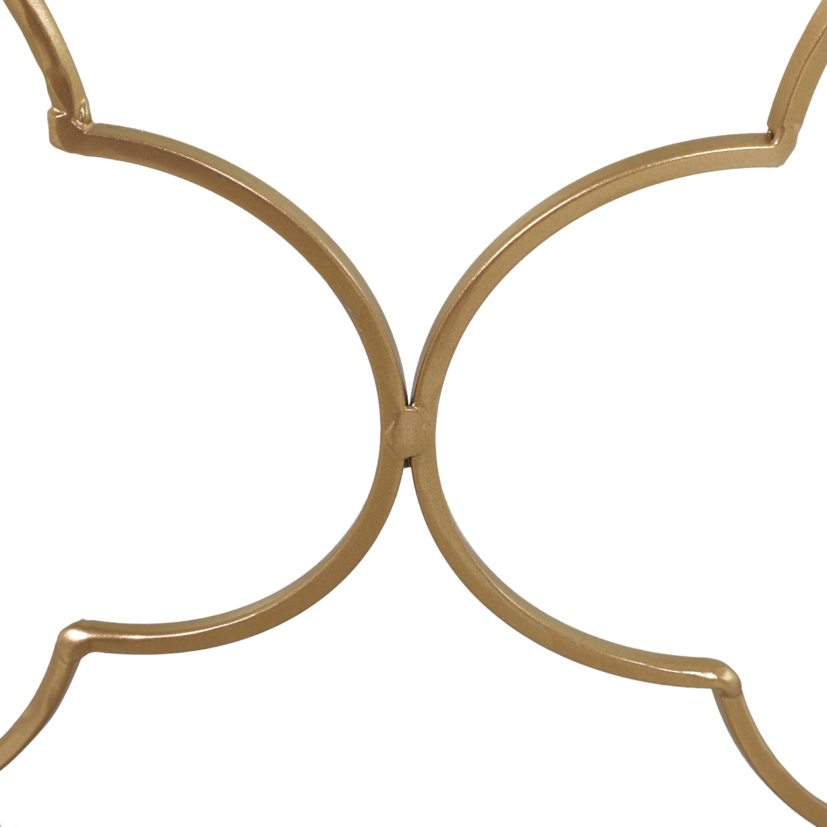 Stylish Nesting Tables Set - Chic Glass Top & Gold Accent Design