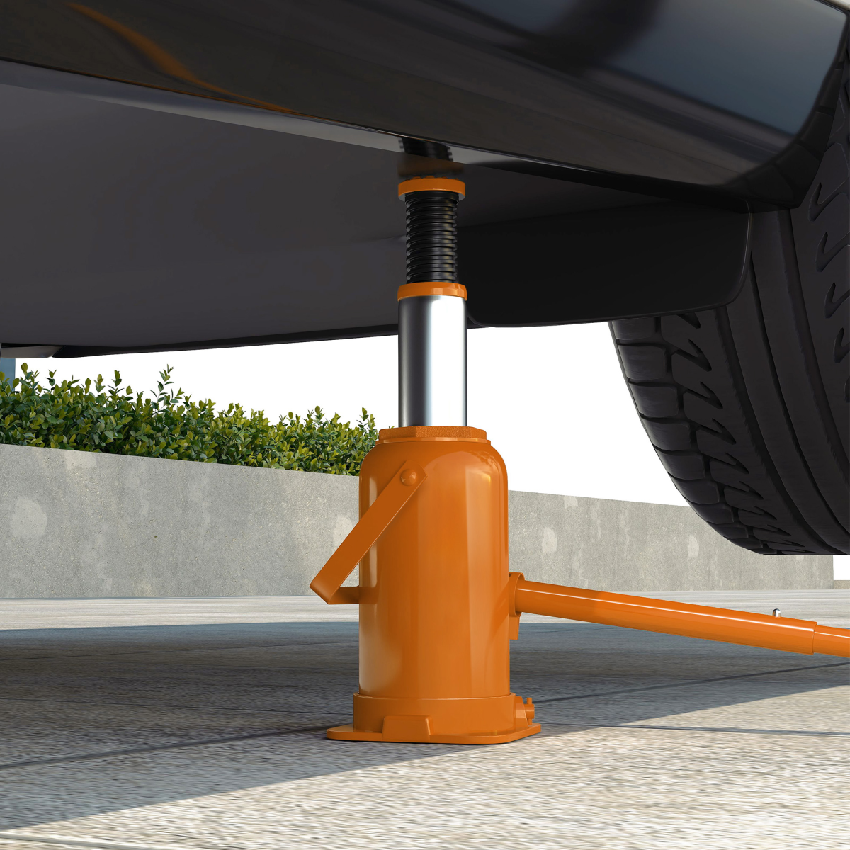 PowerLift 12T Hydraulic Bottle Jack – Heavy-Duty Car Lifter, 19-37 cm Range