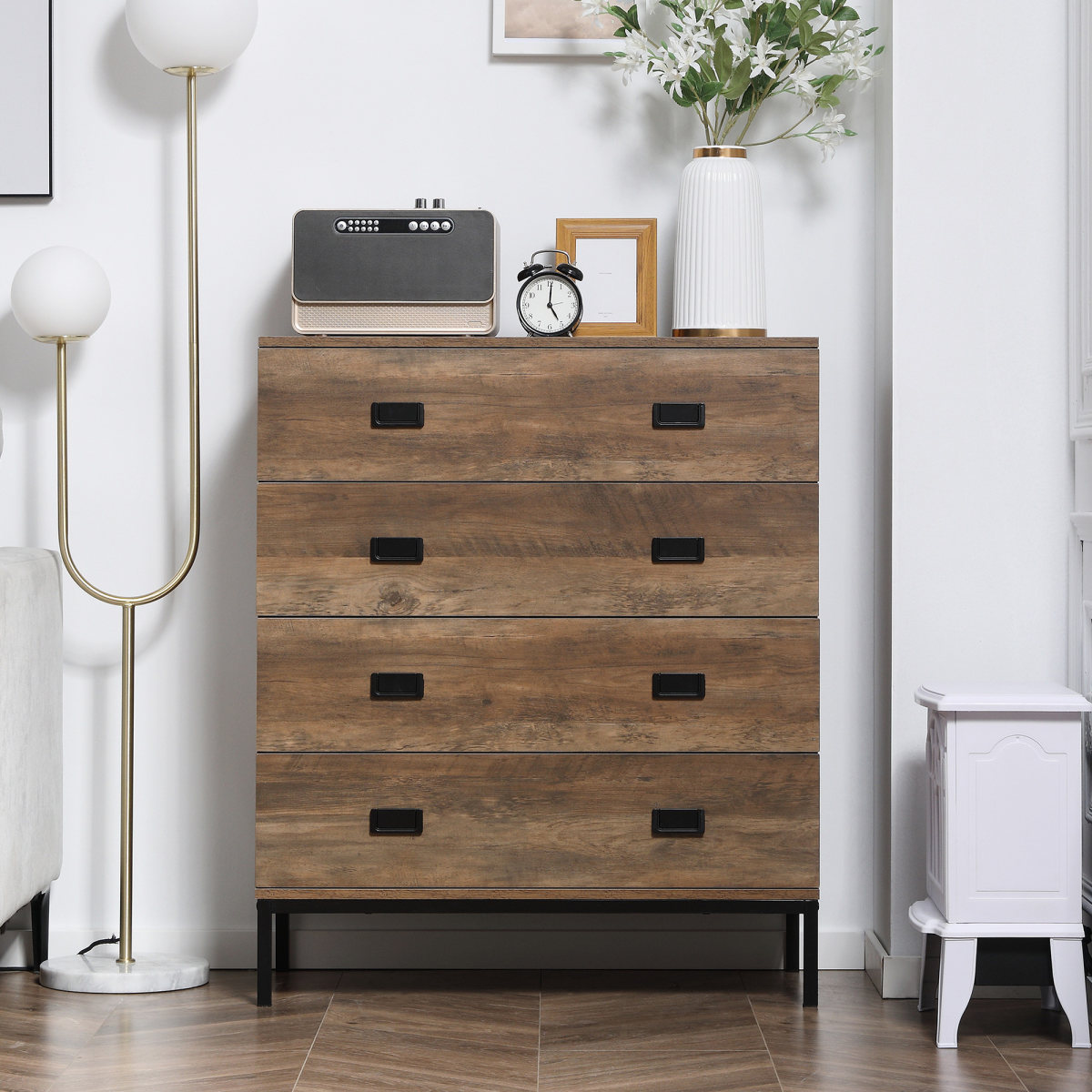 4-Drawer Storage Chest for Bedroom & Living Room - Modern & Sturdy