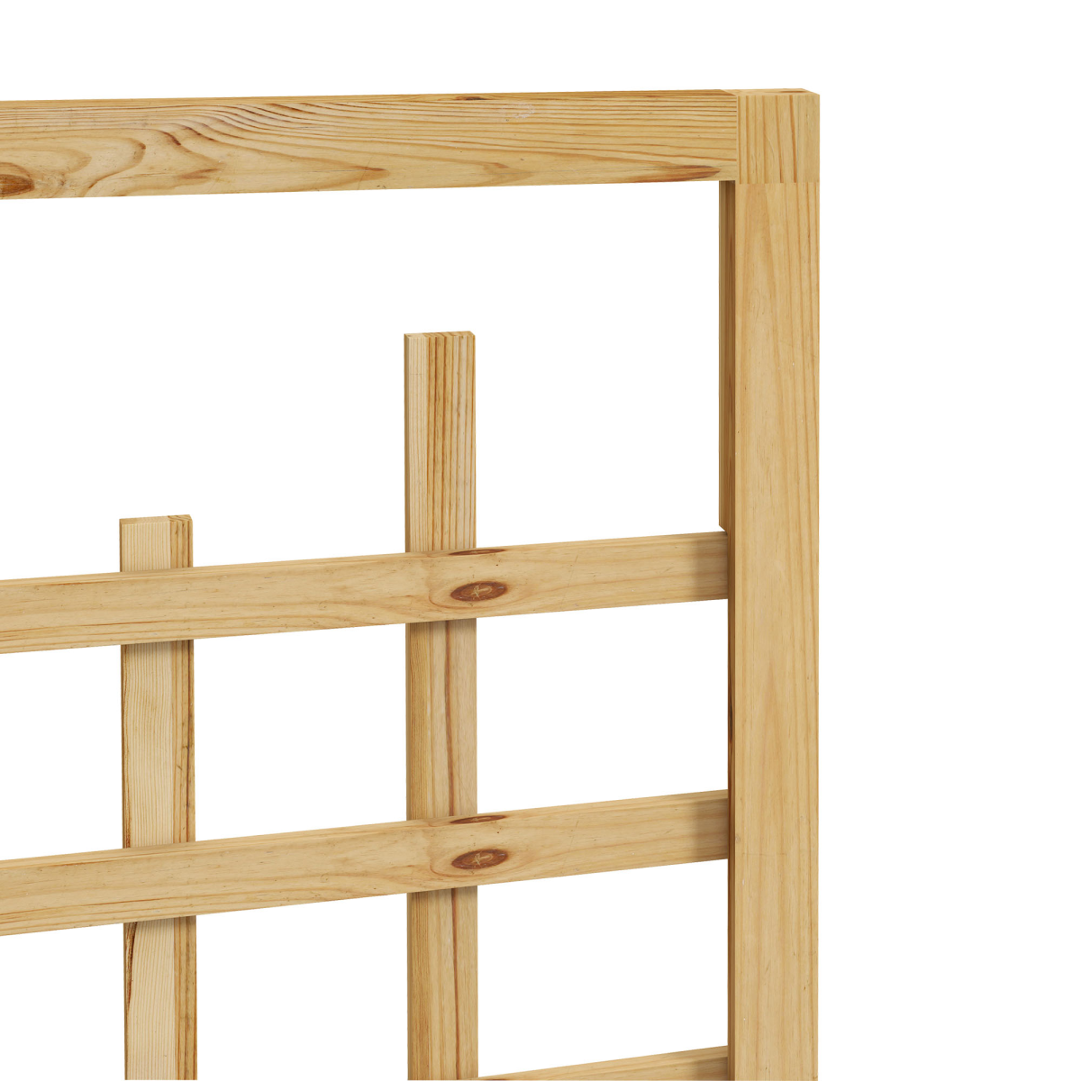 Wooden Trellis Planter on Wheels - Mobile Raised Bed with Liner