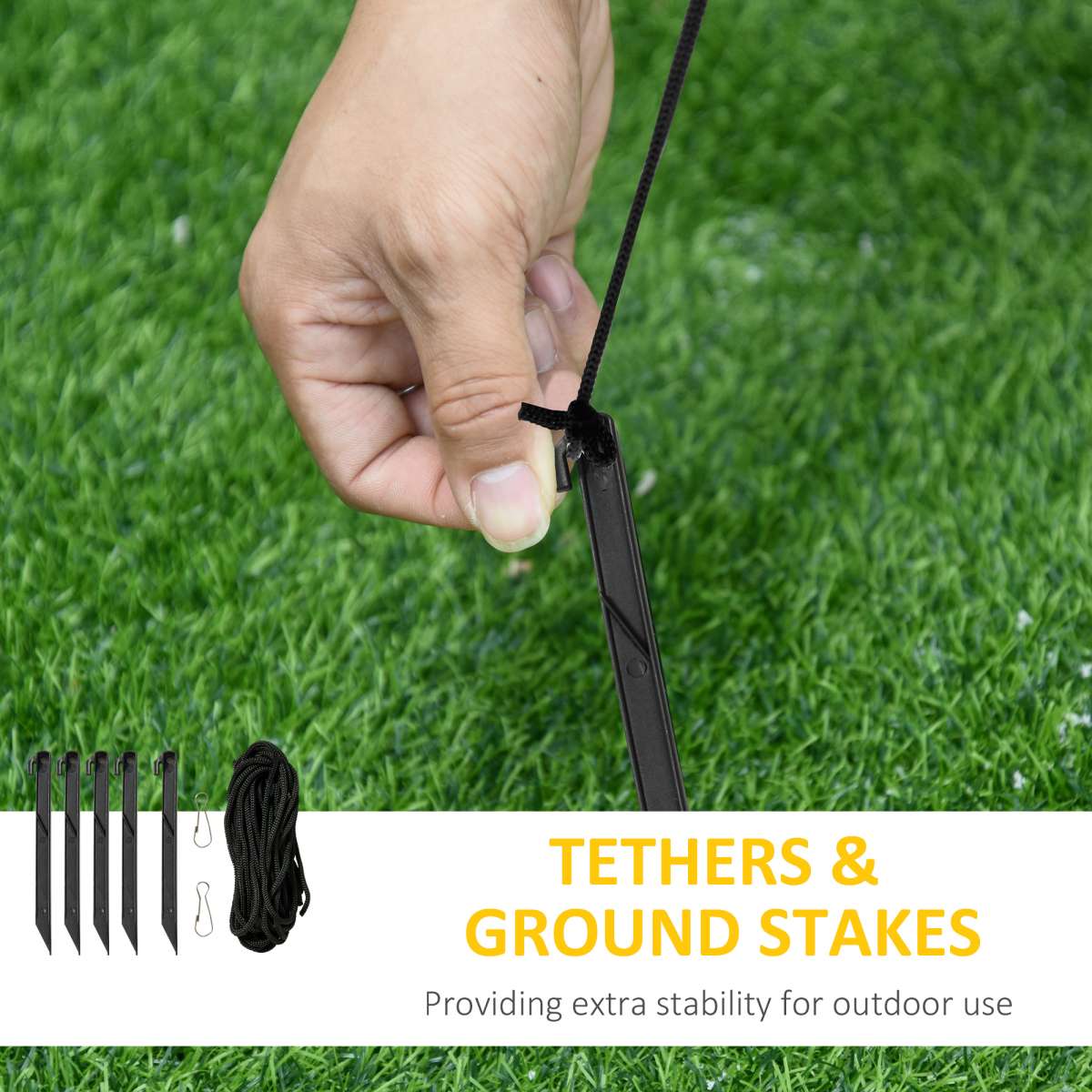 4ft Christmas Inflatable Santa on Sleigh with Deer LED-Lit