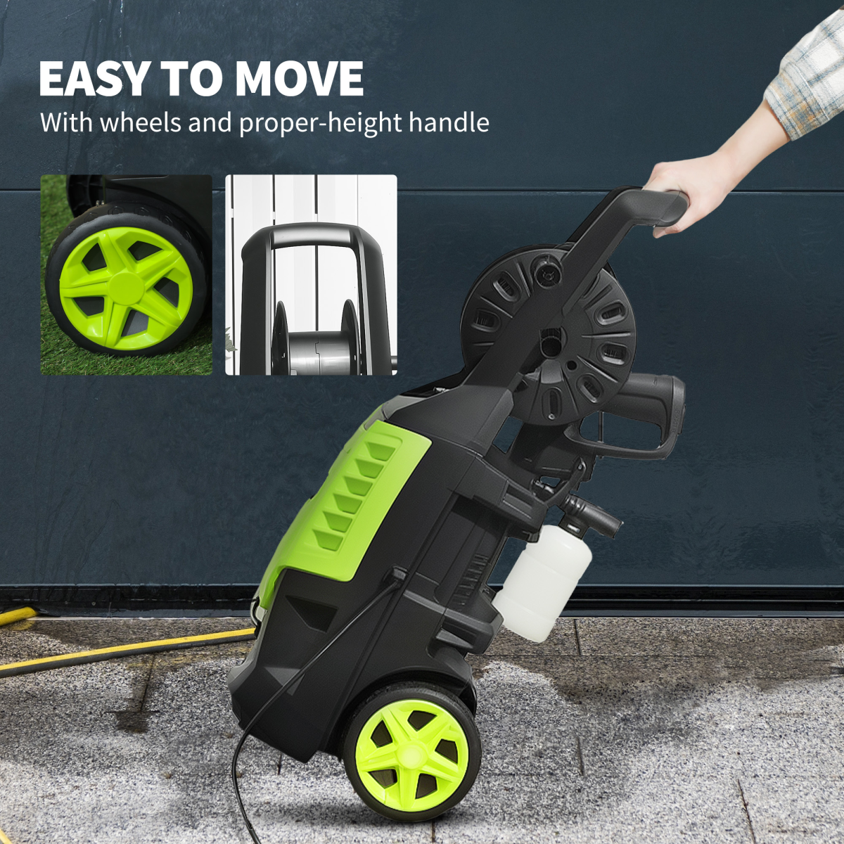 2200W Power Washer 170 Bar Pressure with Adjustable Nozzle