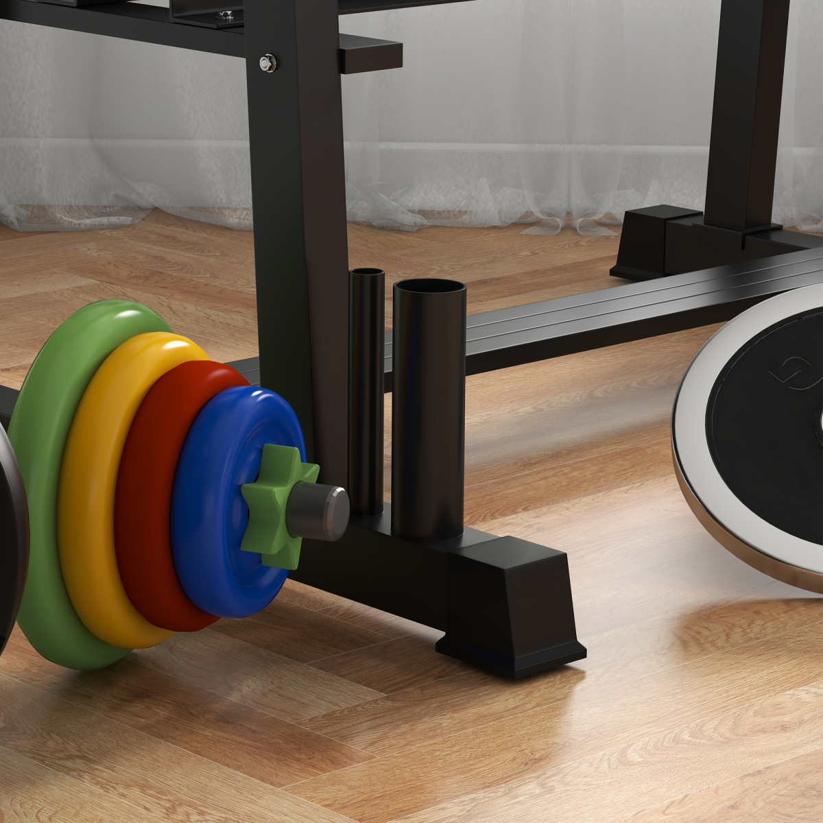SPORTNOW 3-Tier Weight Rack: Organize Dumbbells, Kettlebells & Plates!