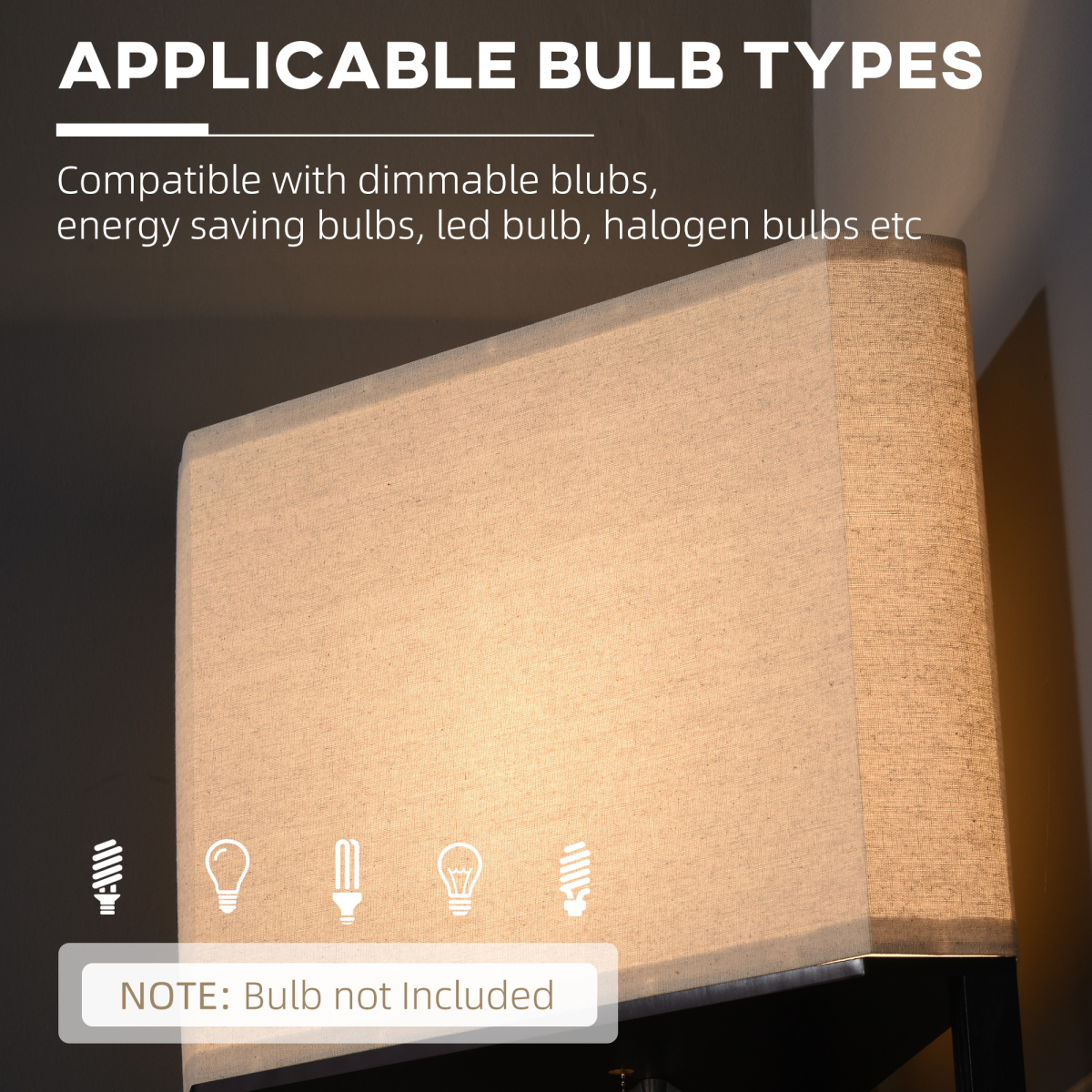 Elegant Corner Floor Lamp with Shelves - Modern Illuminate & Organize