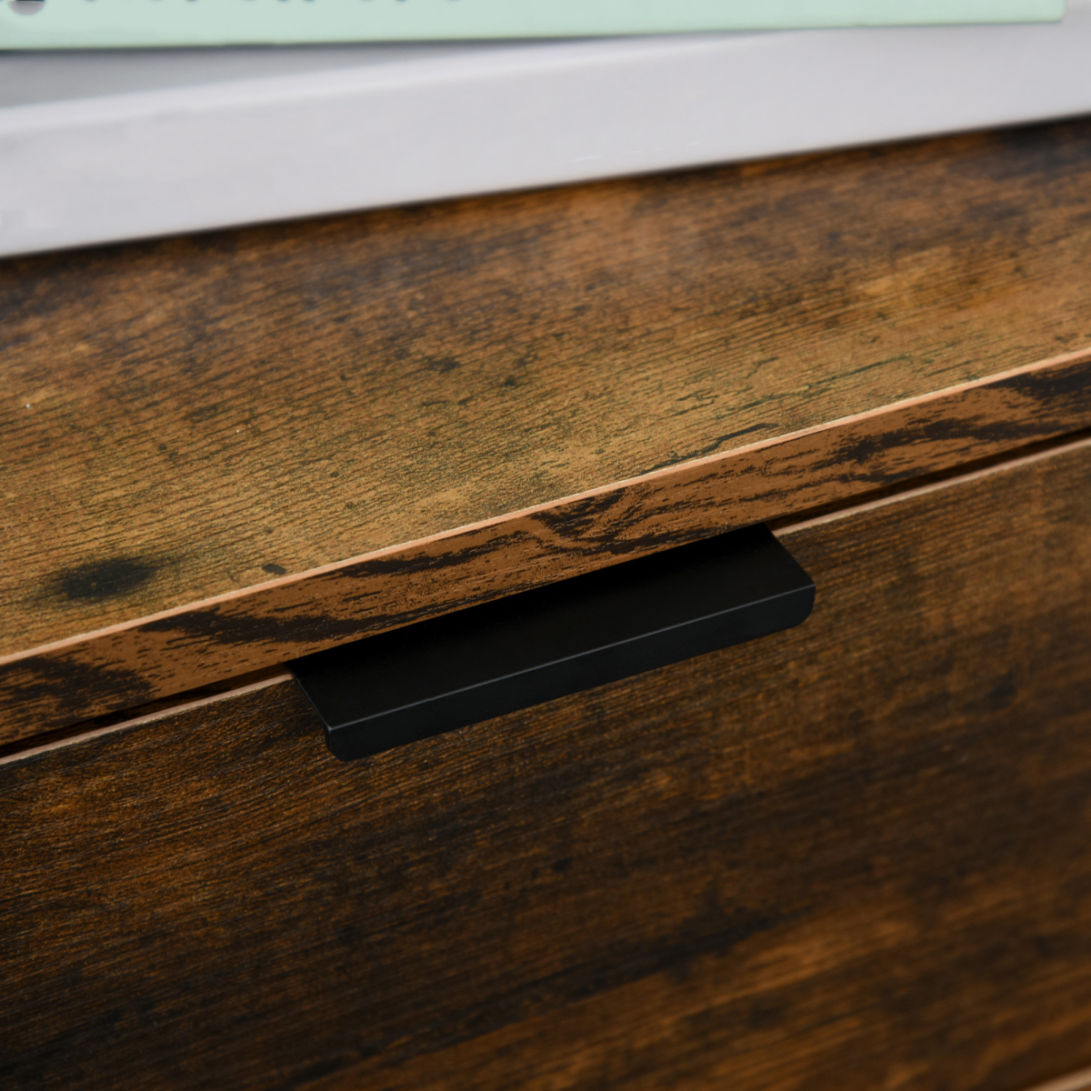 Industrial 3-Drawer Metal Storage Chest - Rustic Elegance for Any Space