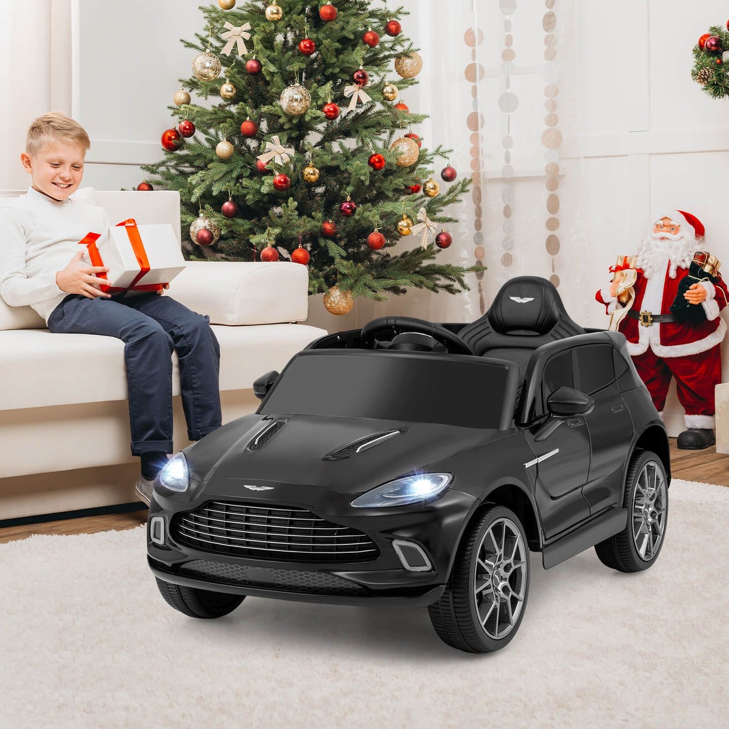 12V Kids Ride on Vehicle Aston Martin Licensed with Horn and Taillights