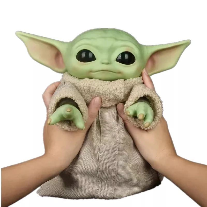 28Cm Baby Yoda Action Figure Toy Action Figure Plush Yoda Master Model Dolls Toys Boy Girls Collection Birthday Christmas Gifts