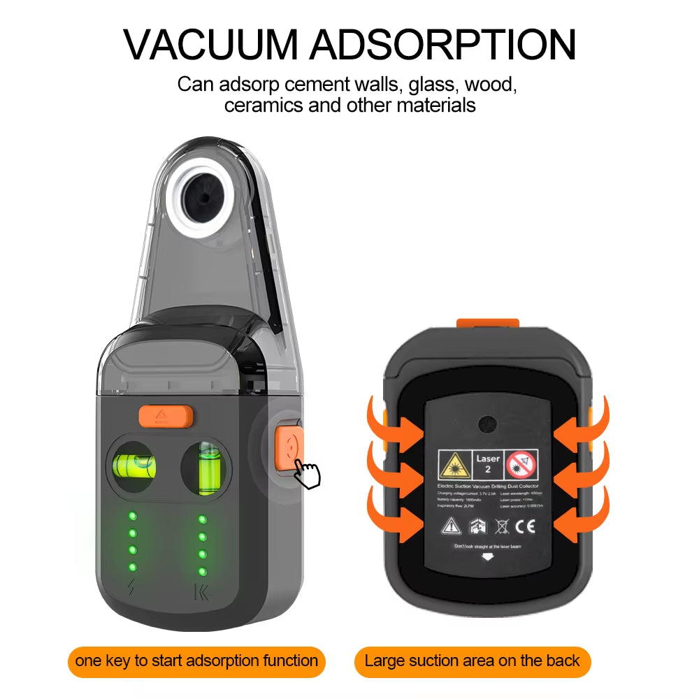 Laser Level Mobile Bracket Alignment Drilling Tools Electric Suction Vacuum Drilling Dust Collector