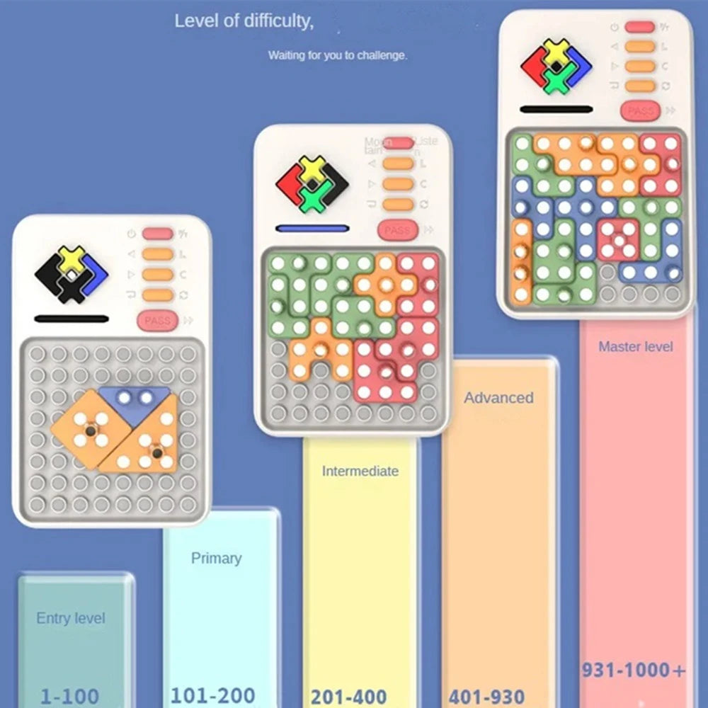 Ultimate Super Block Smart Jigsaw Game: 1000+ Engaging Brain Teaser Puzzles for Fun and Fidgeting - Perfect Gift for Kids!