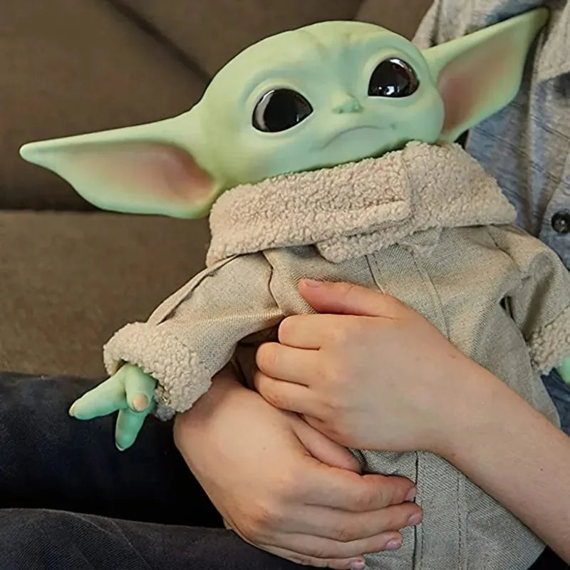 28Cm Baby Yoda Action Figure Toy Action Figure Plush Yoda Master Model Dolls Toys Boy Girls Collection Birthday Christmas Gifts
