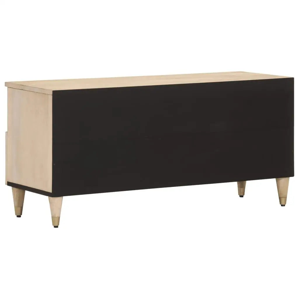 Stylish Solid Mango Wood TV Cabinet 100X33X46 Cm - Perfect for Living Room Storage