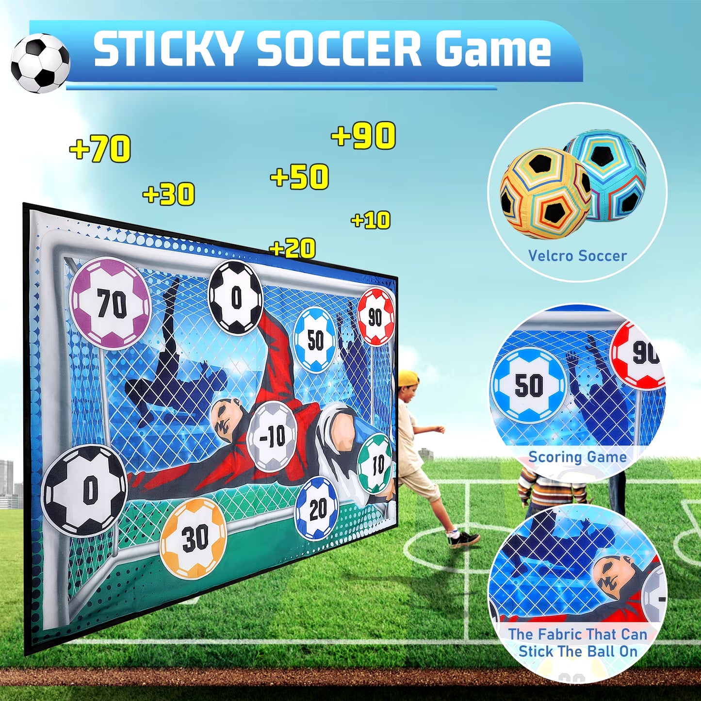 Ultimate Foldable Soccer Game Set for Kids - Indoor & Outdoor Fun for Ages 3-8!