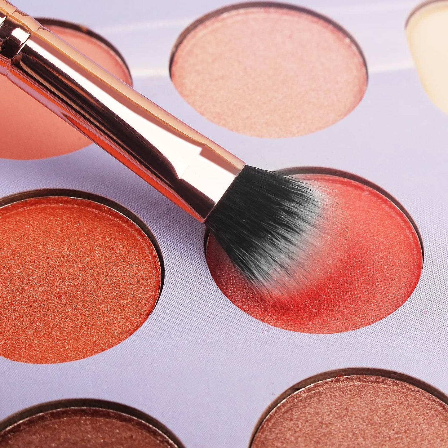 16Pcs Makeup Brushes Set with 1 Eyebrow Razor Premium Synthetic Foundation Blending Face Powder Eye Shadow Concealer Make up Brushes Tool Kit