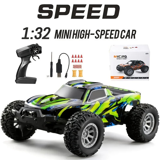 High-Speed 1:32 Remote Control Car - 20 Km/H All-Terrain Electric Toy with 2.4GHz Technology
