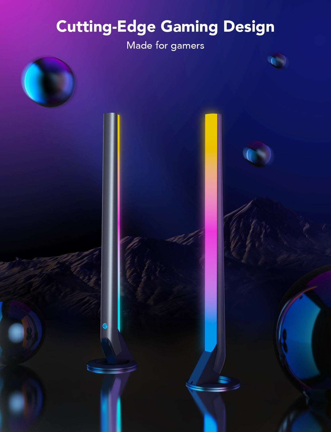 Govee RGBIC Gaming Light Bars — Evangelion-Inspired Neon Battle Zone