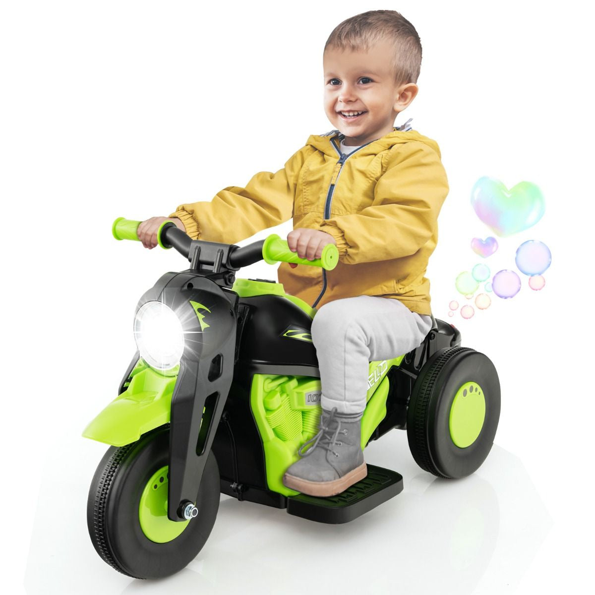 6V Electric Kid Ride on Motorcycle with Bubble Maker