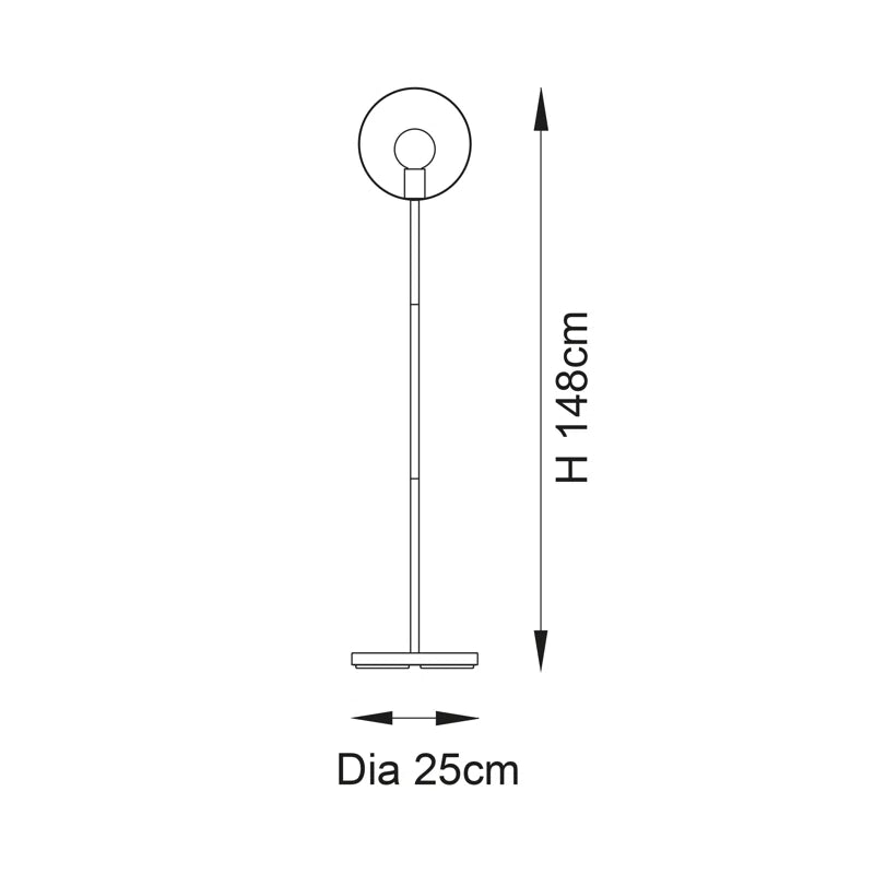 Maleah 148Cm Novelty Floor Lamp