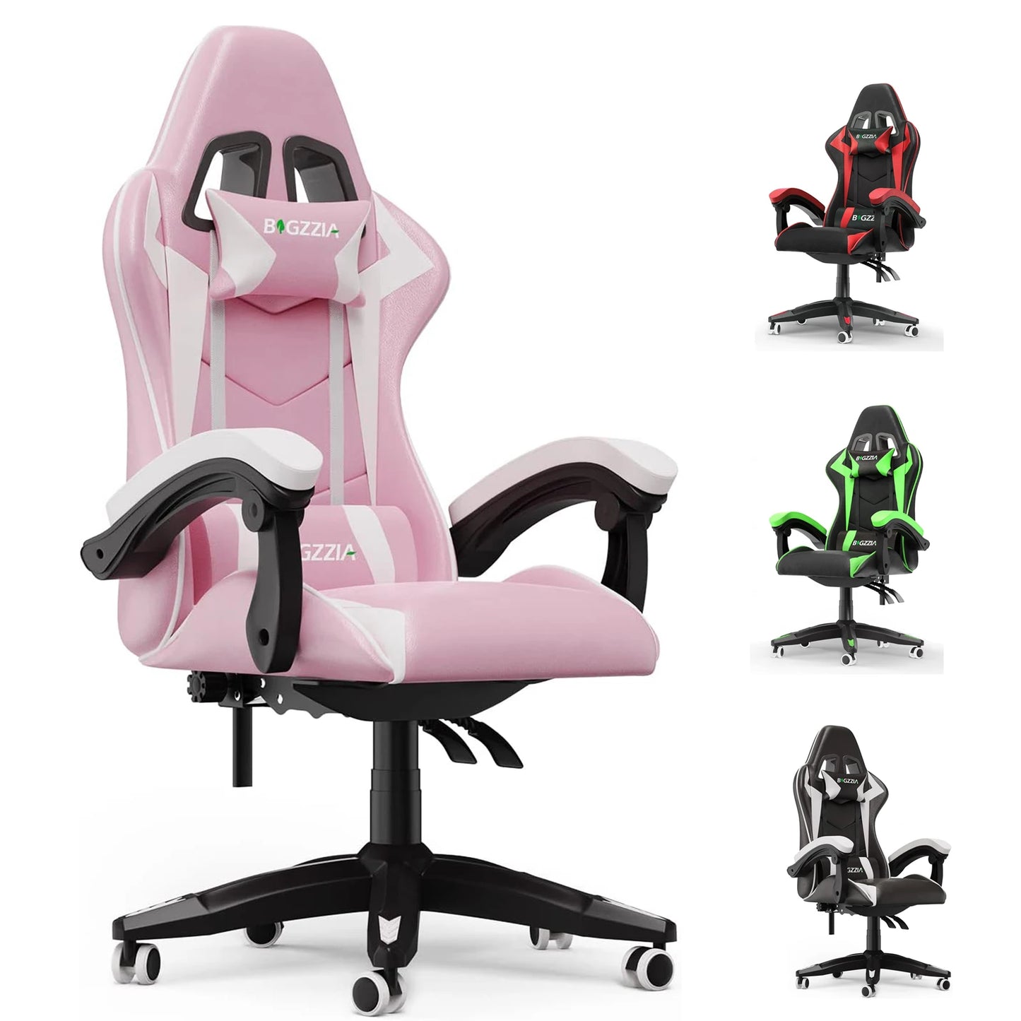 Revolutionary Ergonomic Gaming Chair with Lumbar Support & Headrest - Ideal for Gamers and Office Professionals!