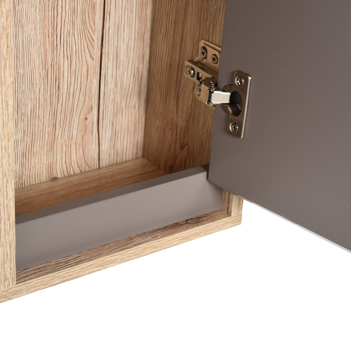 Elegance Meets Utility: 49x57cm Wall-Mounted Bathroom Cabinet & Mirror Shelf