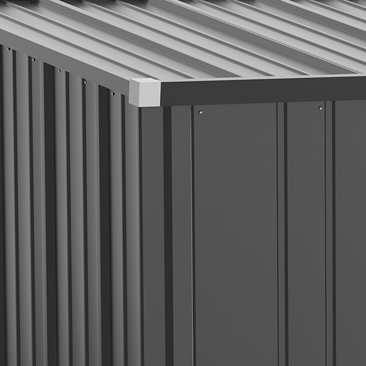 Lockable Steel Garden Shed - Durable Outdoor Storage for Backyard