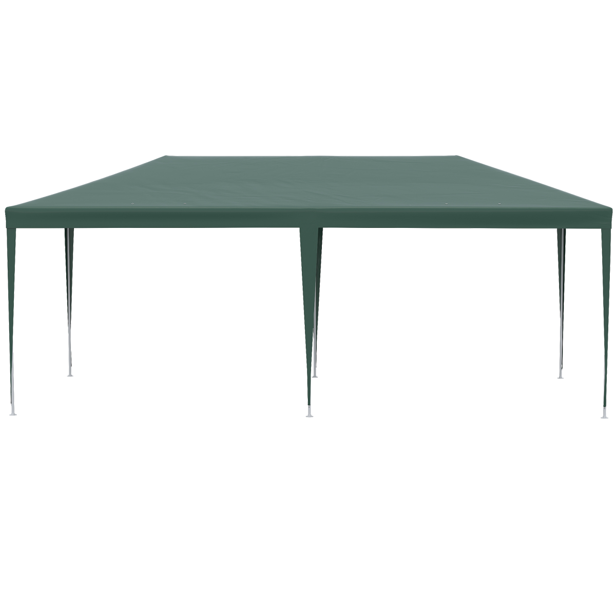 6m x 3m Garden Gazebo Tent with UV-Resistant Canopy, Open Front