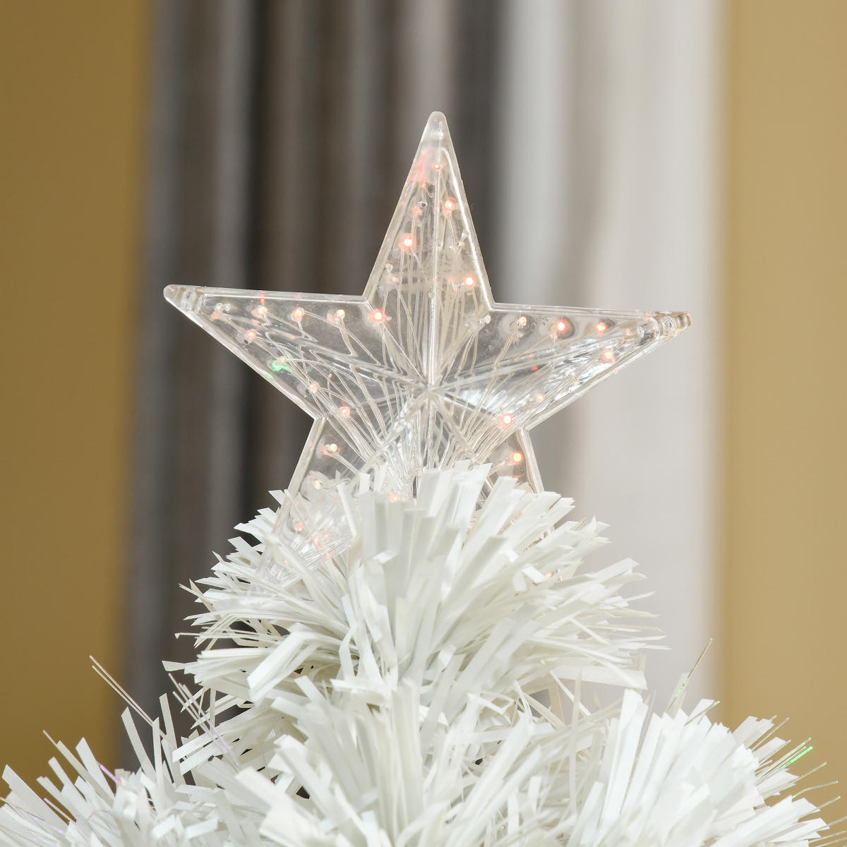 2.5ft Prelit Tabletop Christmas Tree with Fibre Optic Lights & Star
