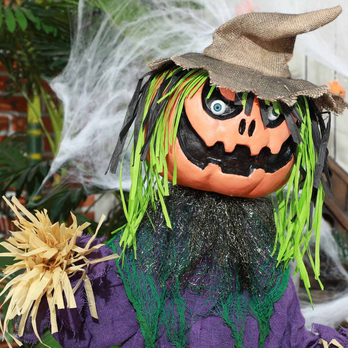 Animated Halloween Pumpkin Prop - Touch / Sound Activated