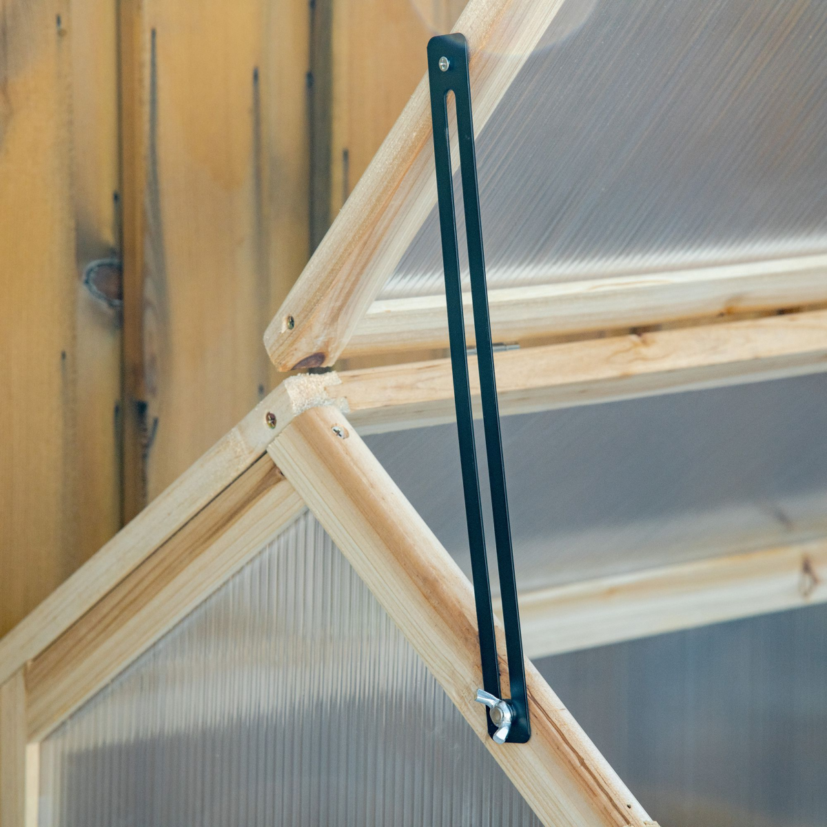 Wooden Cold Frame Greenhouse 90x52 cm with Polycarbonate Panels