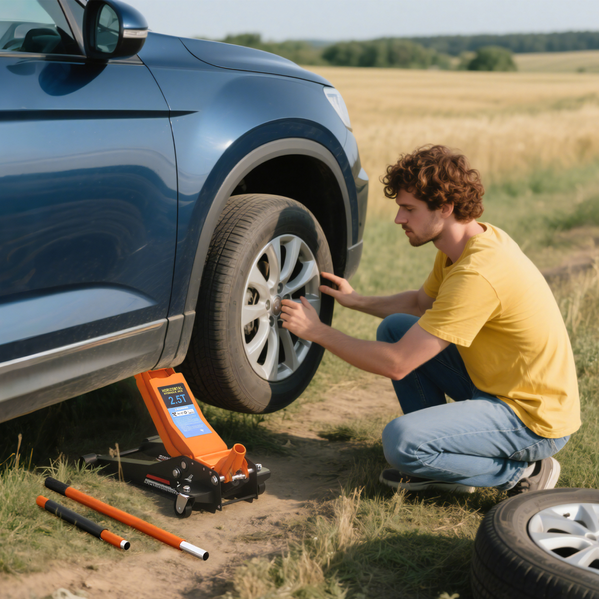 PowerLift 2.5 Ton Low Profile Hydraulic Trolley Jack - Effortless Vehicle Lifts
