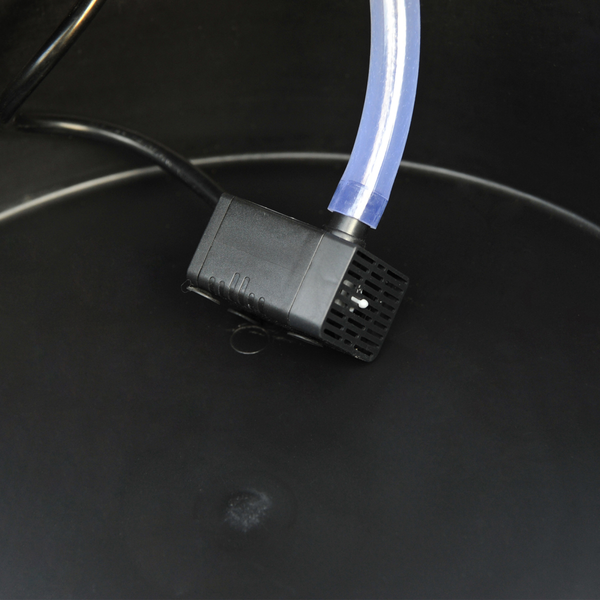 Two-Tier Fir Wood Water Pump Fountain - Steel Accents