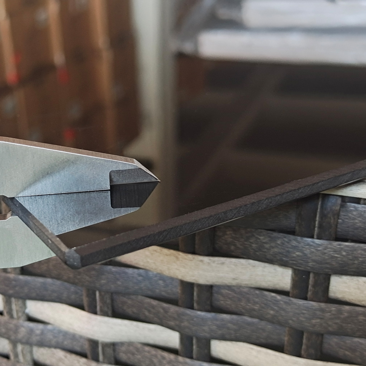 7-Piece Grey Rattan Garden Set with Buckle Frame & Glass Table