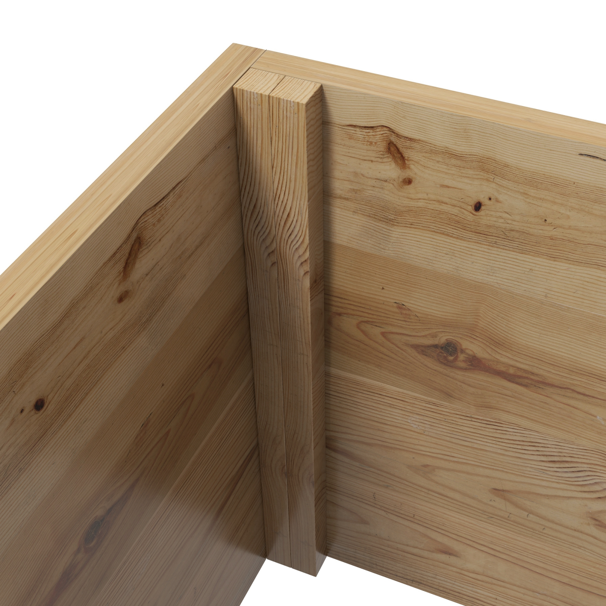 Wooden Trellis Planter - Raised Bed for Climbing Plants, Natural Finish