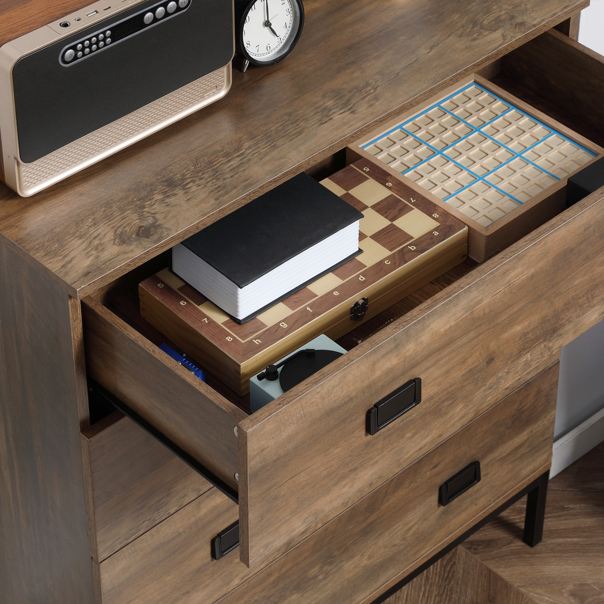 4-Drawer Storage Chest for Bedroom & Living Room - Modern & Sturdy