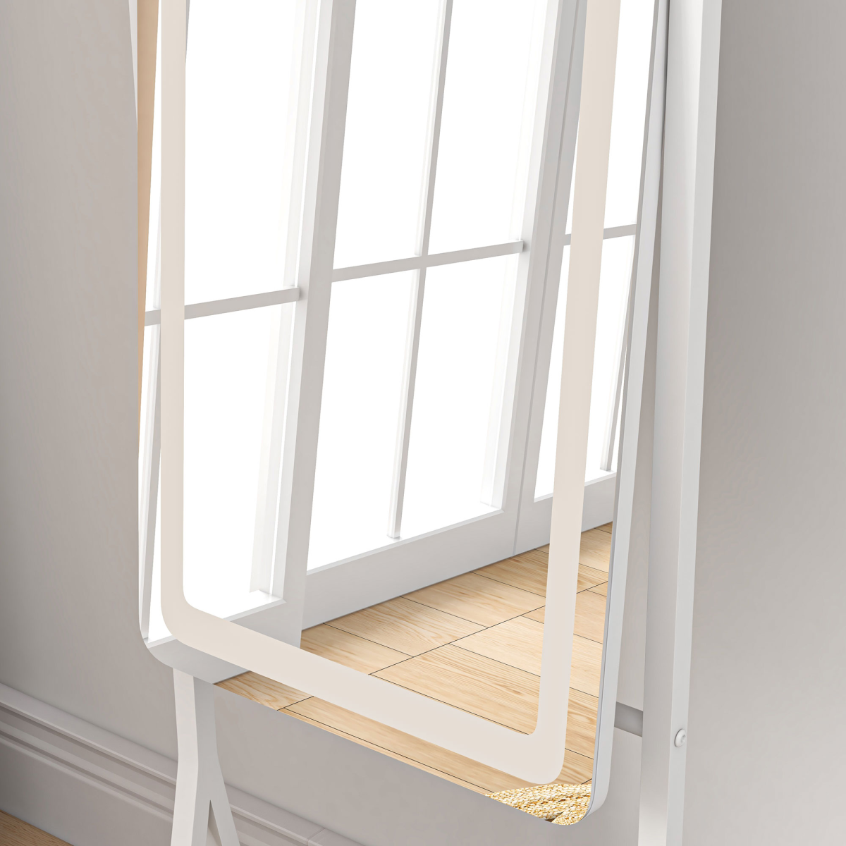 Illuminate Your Style: LED Full Length Mirror with Adjustable Brightness
