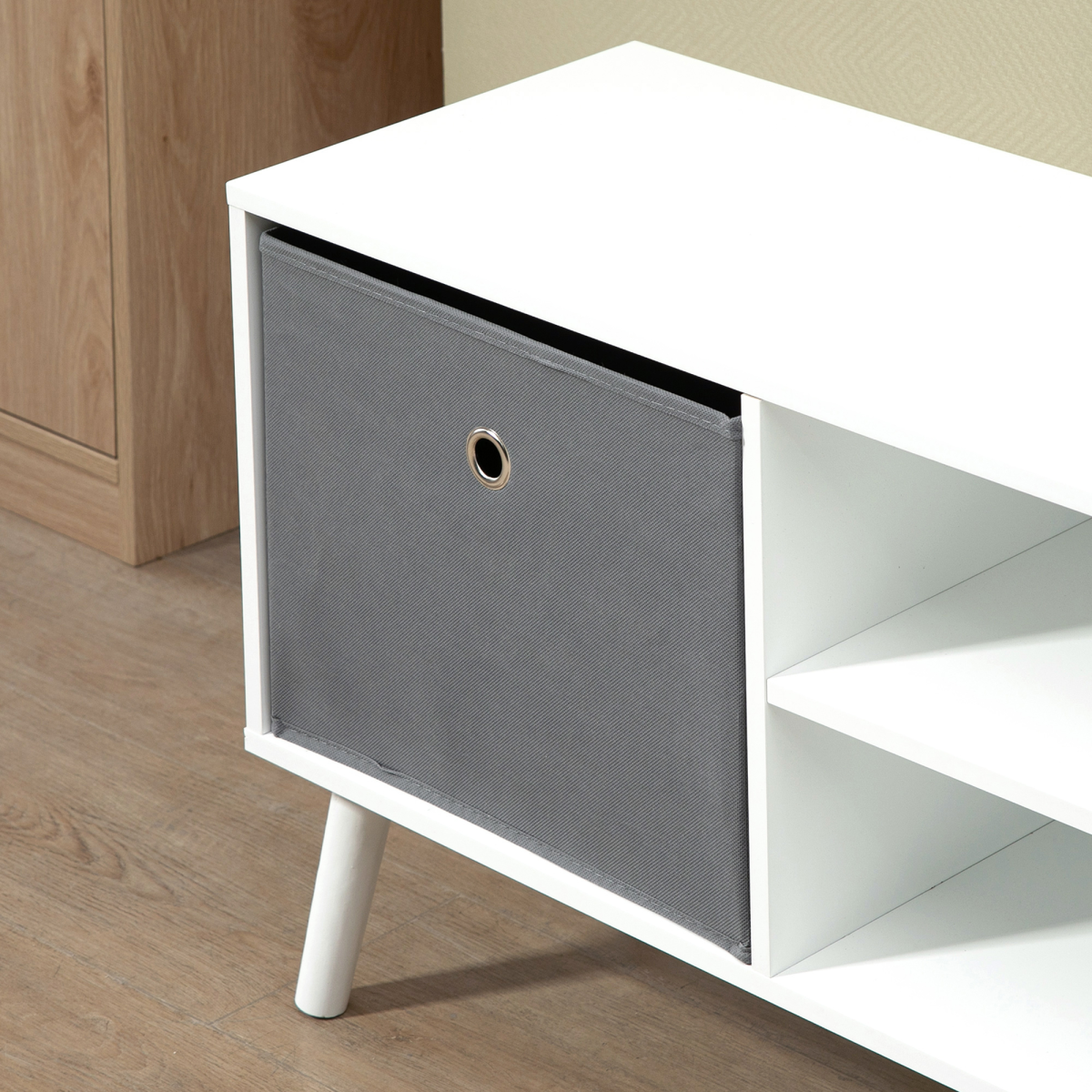 Stylish Modern TV Cabinet with Shelves & Drawers for Living Room Bliss