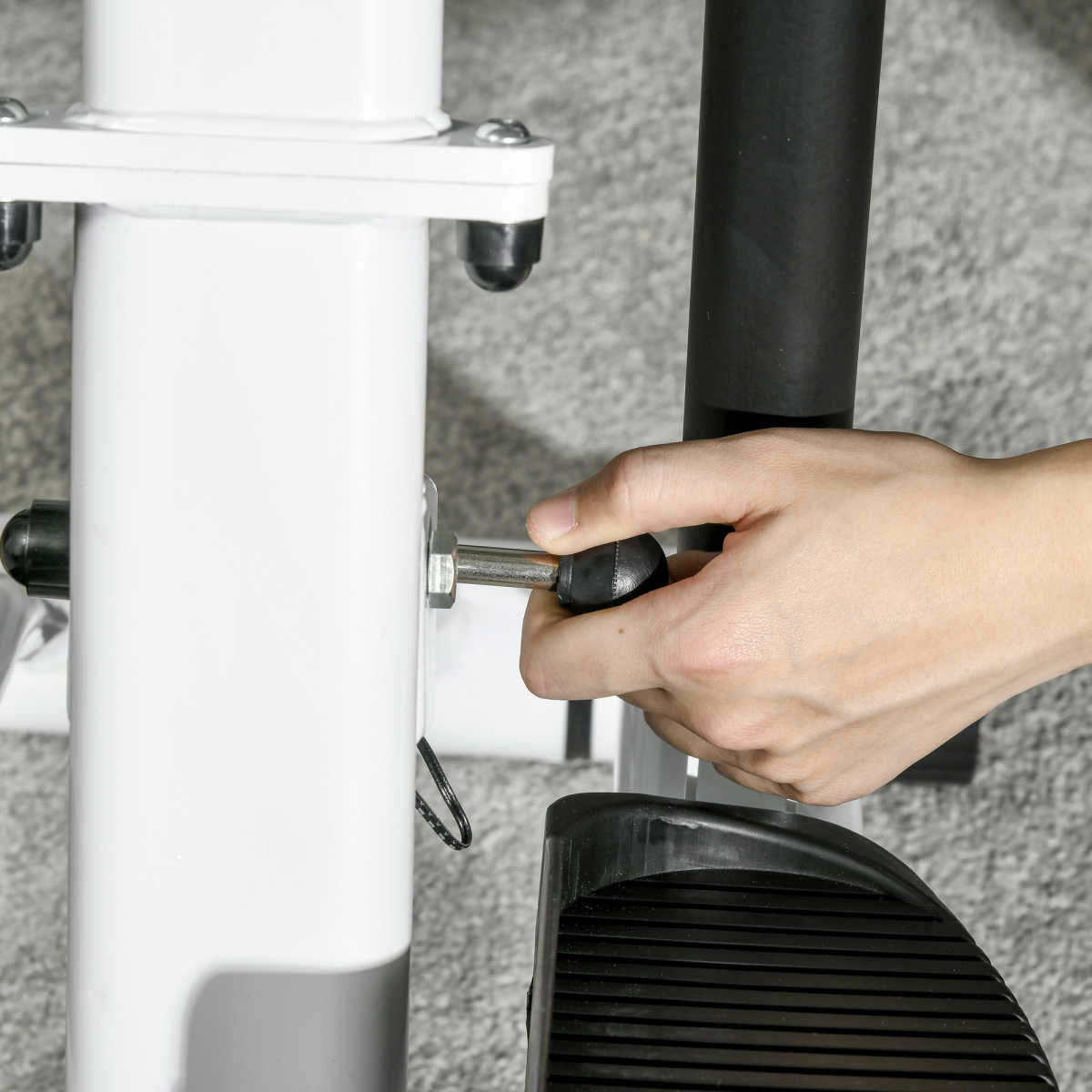 SPORTNOW Foldable Stepper: 12-Level Resistance, LCD Monitor, Ultimate Workout!