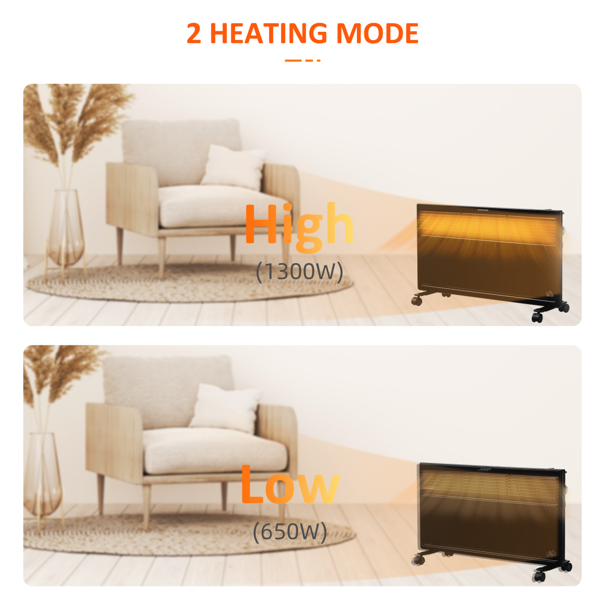 Versatile Convector Radiator Heater - Portable, Wall-Mounted & Efficient Heating