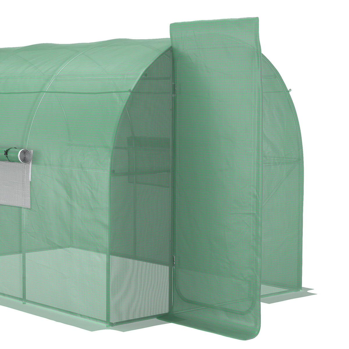 3x2m Reinforced Walk-In Polytunnel—Steel Frame
