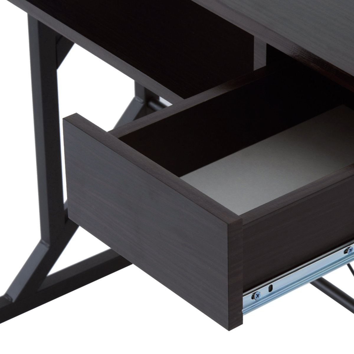 Compact & Stylish Home Office Desk with Sliding Tray, Storage & Stability