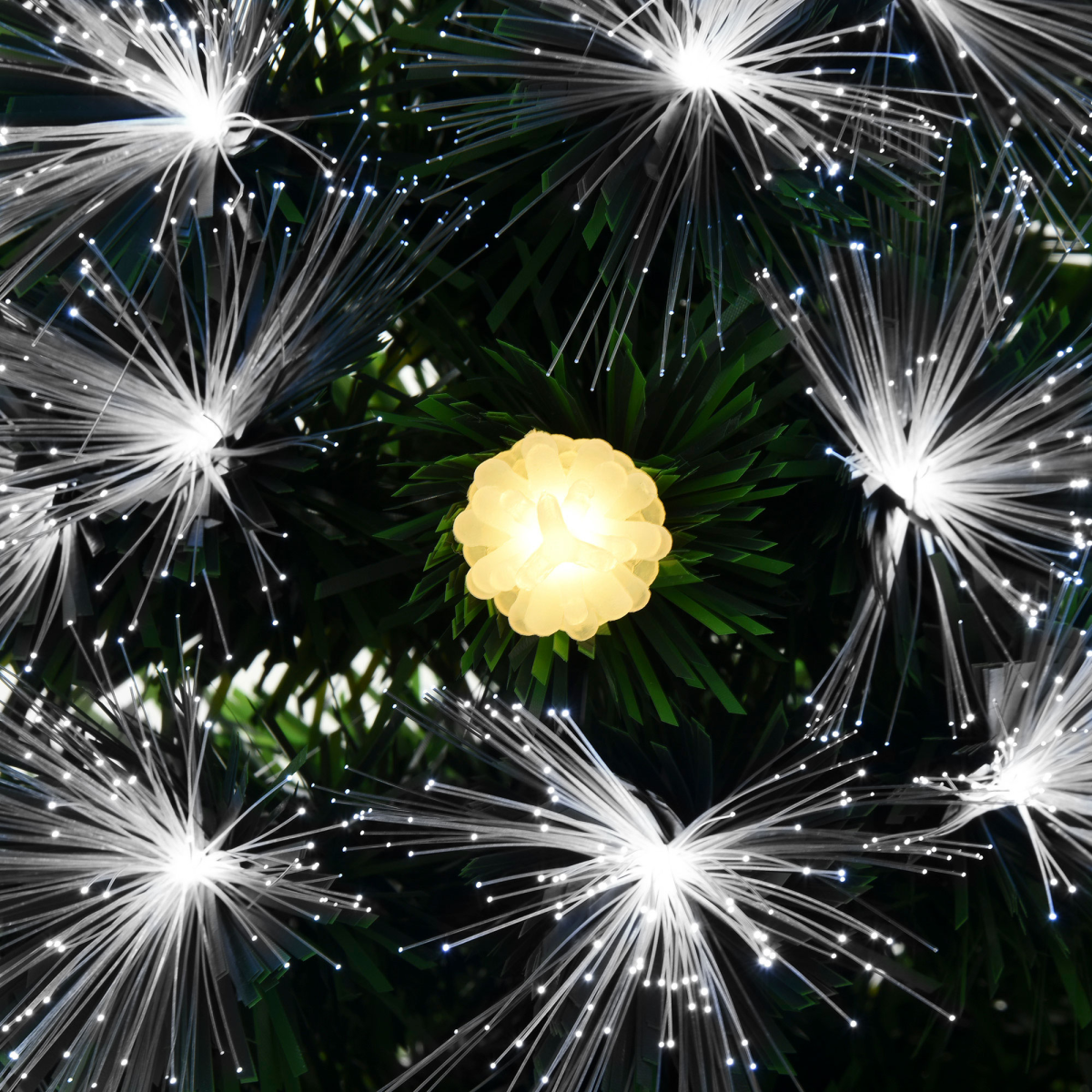 4ft White Light Christmas Tree, 90 LEDs, Star Topper, Tri-Base, Pre-Lit