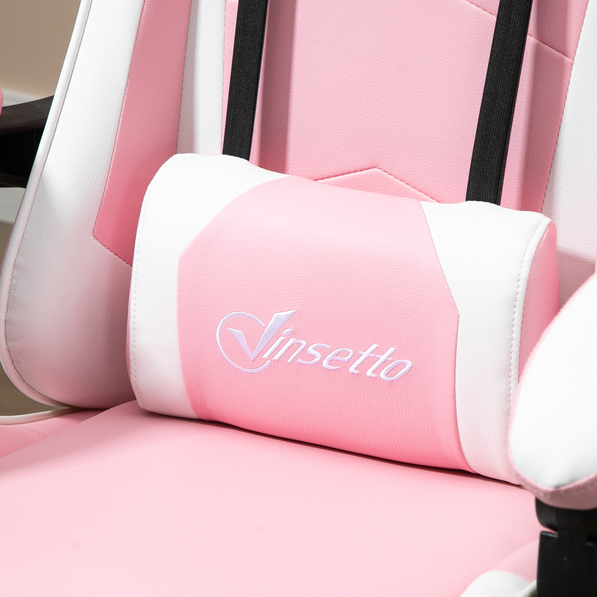 Pink Racing Gaming Chair with Lumbar Support - Ultimate Gamer Recliner