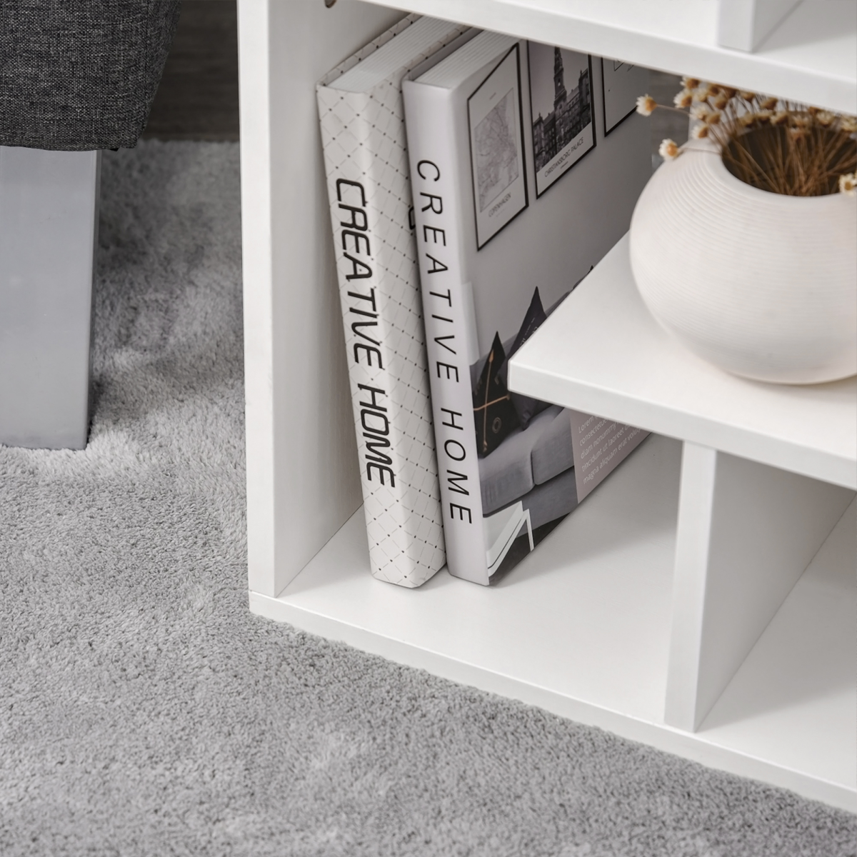 Modern 3-Tier Side Table with Open Shelves - Versatile Storage Solution