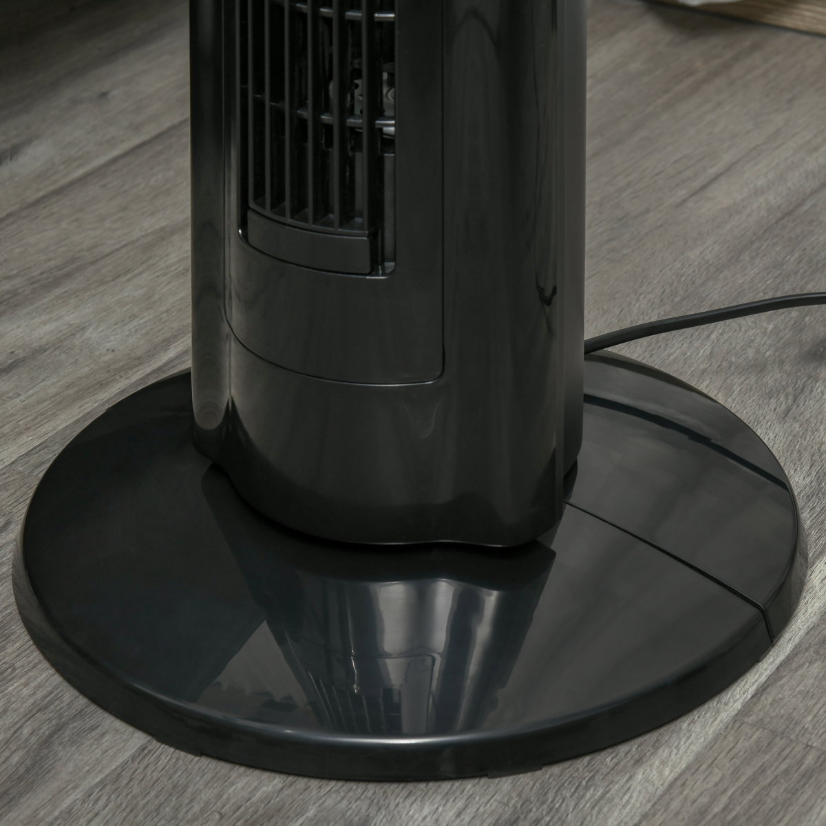 Tower Fan: 3 Speeds, Oscillating, 8-Hour Timer & Remote Control - Black