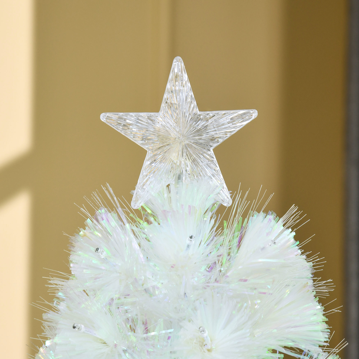 5ft Prelit Fiber Optic Christmas Tree with White LED Lights