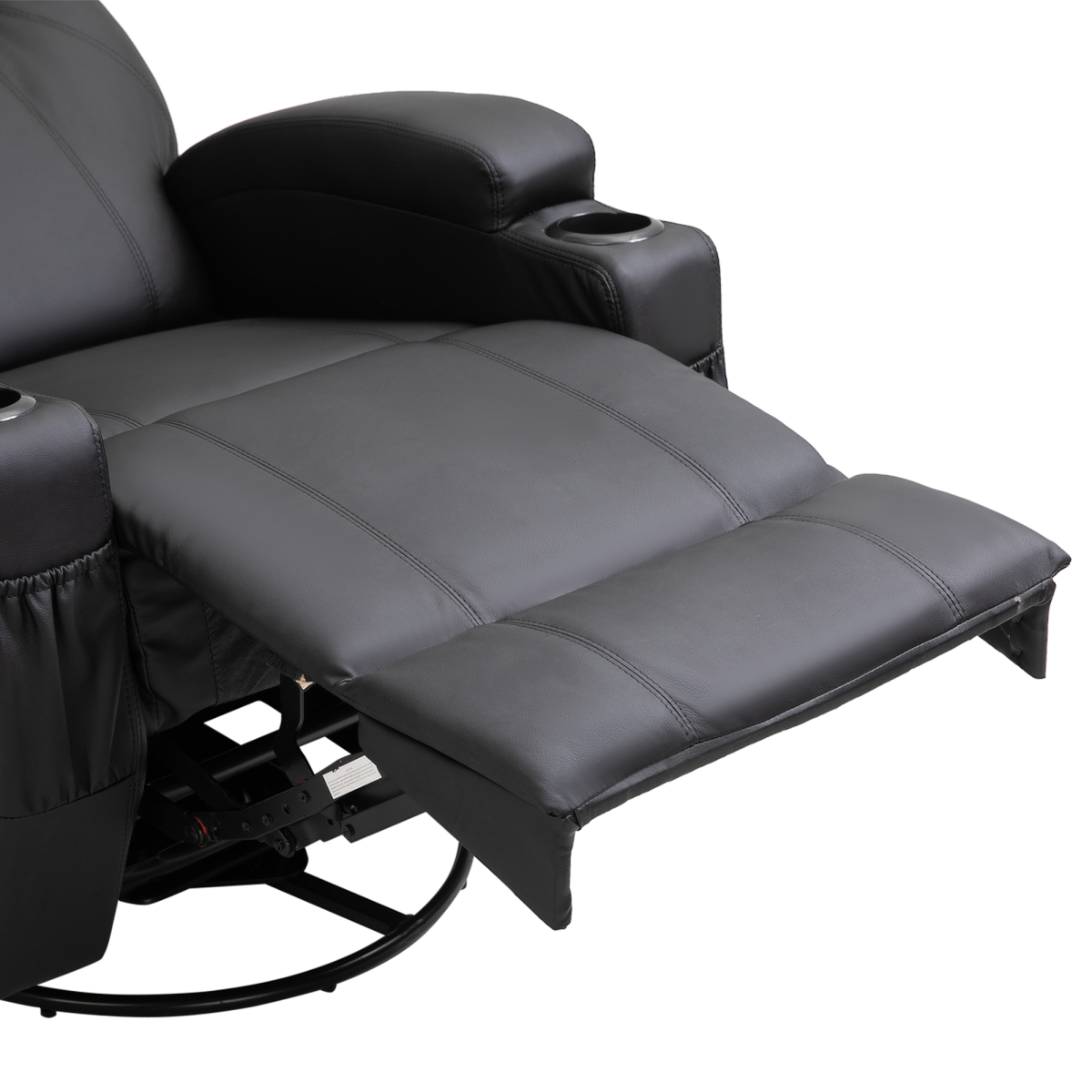 Faux Leather 8-Point Vibration Massage Recliner Sofa with Remote