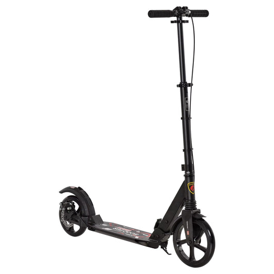 Kick Scooter, Folding 2 Wheel Scooter for 14+ Teens Adults, with Dual Brake System, Dual Suspension, 230Mm Big Wheels