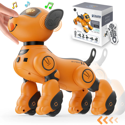 VATOS Interactive Robot Dog Toy - Voice Control, 2.4GHz Remote, Touch Sensor, 20+ Fun Modes for Kids and Girls