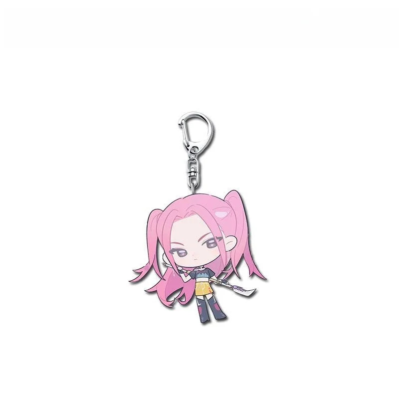 Demon Hunters Kpop Rumi Mira Zoey Keychain Cosplay Men Women Group Idol Props Anime Jewelry Gifts Halloween Costume Accessories